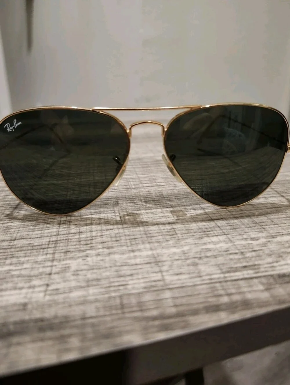 Ray-Ban RB3025 L0205 58014 3N Large Aviator Polarized Black Gold Men